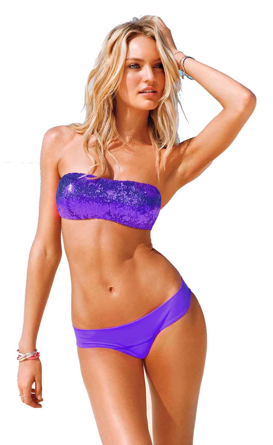 sexy purple bikini