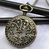 Skicka 30pcslot Big 47mm Mixed Design Fashion Bronze Tower Pendant Women Mens Pocket Watch Long Necklace Gift5300888