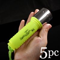5pcs ,2013 New Waterproof CREE XM-L T6 1600LM LED Diving Flashlight Underwater Lamp Torch by 18650 Battery