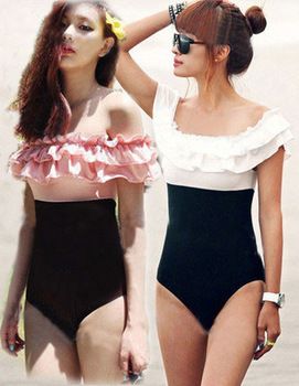 layered one piece swimsuit