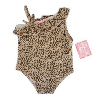 Tamaño 12M-24M, traje de baño para niños, traje de baño infantil con estampado de leopardo para niñas y niños de primavera