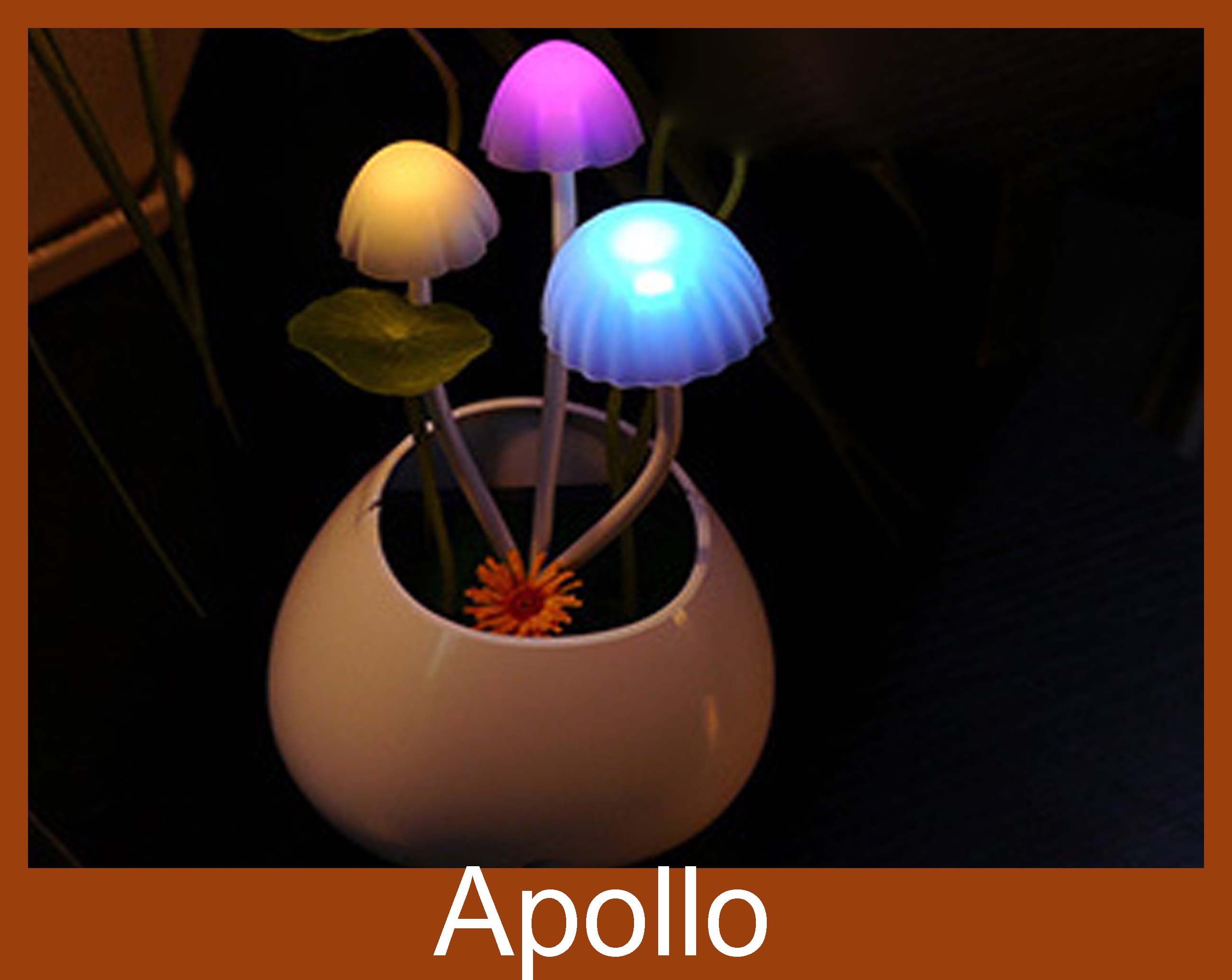 2018 smart led night light avatar mini mushroom light sensor lamp