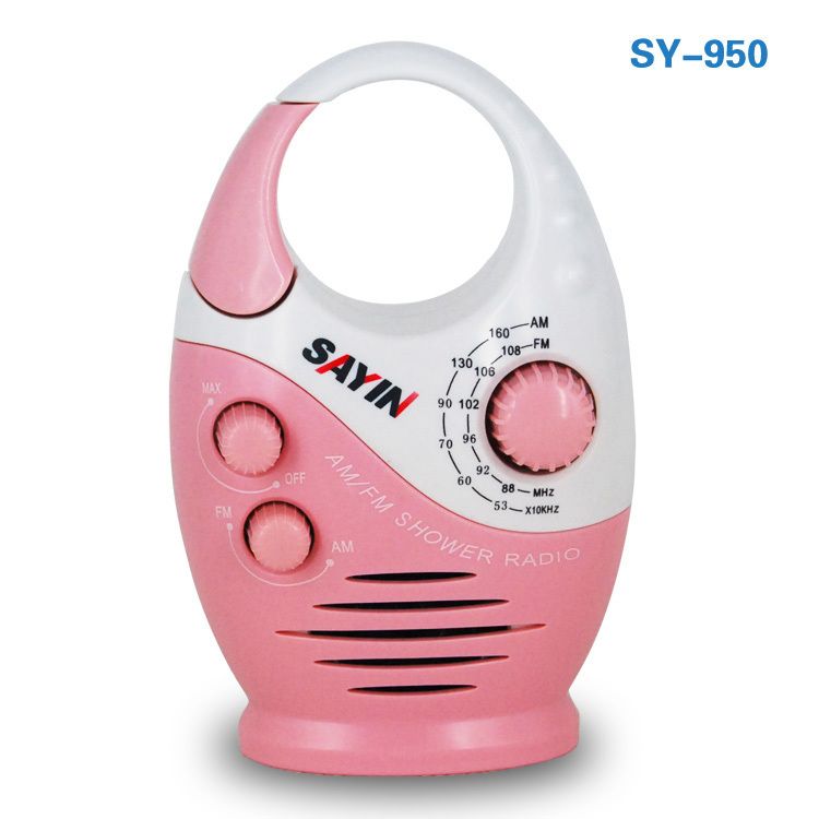 Sy 950 Mini THREE Color AM FM HANGING SHOWER RADIO WATERPROOF MUSIC
