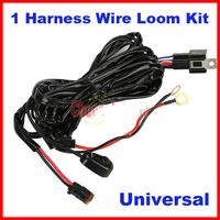 Universal Harness Car Driving Holder Relay On/Off Switch Loom Kit Fuse 40A Up to 3.5M Wire For 1 SUV ATV 4WD 4x4 Off-Road LED Work Light Bar