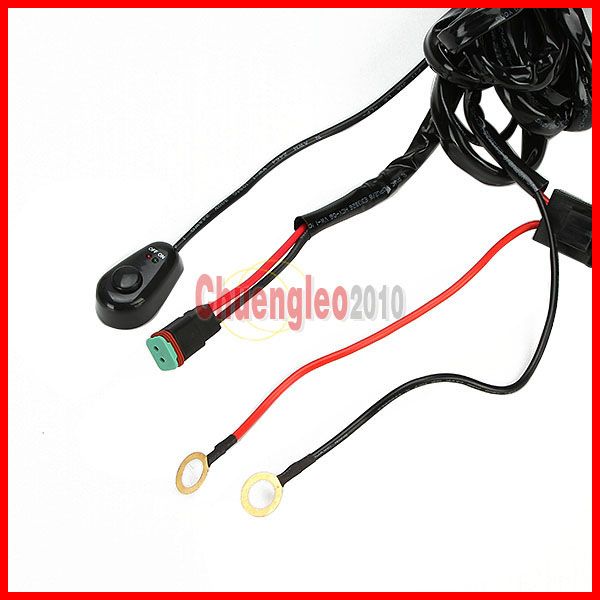 Universal Harness Car Driving Holder Relay Onoff Switch Loom Kit säkring 40A Upp till 35m tråd för 1 SUV ATV 4WD 4x4 Offroad LED -arbete7329673