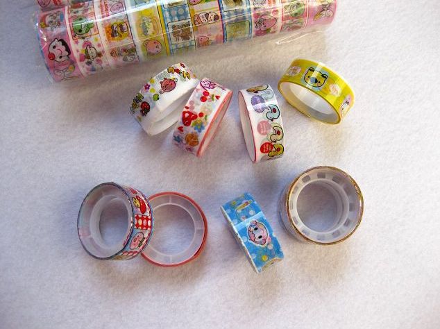 Beautiful Cute Cartoon Colorful Tape DIY Cloth Grid Stickers Cute Creative Stationery Lowest Price 