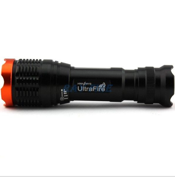 Torcia Tactical 12W 1800lumen CREE XML XM-L T6 Zoomable focus torcia da 18650 batttery 7 mode kc-01