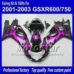 Body work fairings for SUZUKI GSXR 600 750 K1 2001 2002 2003 GSXR600 GSXR750 01 02 03 R600 R750 ABS fairing Q97