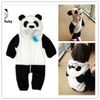 2013 новый стиль младенца панда ромпер милый длинный рукав животных моделирование одежды boygirl's подъем одежда с шляпой бесплатная доставка