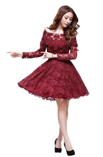 Backless V Back Red Black Tulle Lace Plus Size Cocktail Dress ...