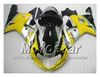 SUZUKI GSXR 용 페어링 600 750 K1 2001 2002 2003 GSXR600 GSXR750 01 02 03 R600 R750 광택 옐로우 블랙 페어링 세트 RR45