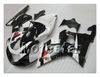 Łóżka nadwoziowe dla Suzuki GSXR 600 750 K1 2001 2002 2003 GSXR600 GSXR750 01 02 03 R600 R750 Biały Czarny Owalnia Zestaw RR47