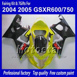 Custom bodywork fairings for SUZUKI GSXR 600 750 K4 2004 2005 GSXR600 GSXR750 04 05 R600 R750 ABS motorcycle fairing SS13