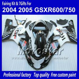 05 gsxr 750 fairings UK - Black West bodywork fairings for SUZUKI GSXR 600 750 K4 2004 2005 GSXR600 GSXR750 04 05 R600 R750 ABS fairing SS20