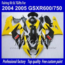 05 gsxr 750 fairings UK - Free Custom fairings body kit for SUZUKI GSXR 600 750 K4 2004 2005 GSXR600 GSXR750 04 05 R600 R750 ABS fairing SS29