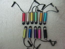 100pcs Mini Portable Capacitive Capacitance Pen Stylus for iphone and another cell phone with capacitive touch screen