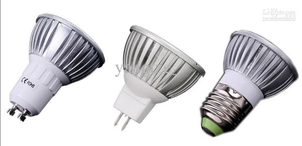 

Wholesale -1x Promotion!Retail High power CREE 9W 3x3W GU10/MR16/E27 Led Light Lamp Spotlight Led Bulb