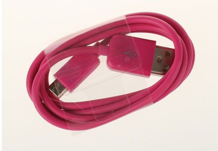 Coloré 1m 3ft 5pin V8 Micro USB Data Sync Charger Câble de chargement Universal pour Samsung S3 / HTC Blackerry USB Câble pour l'usine