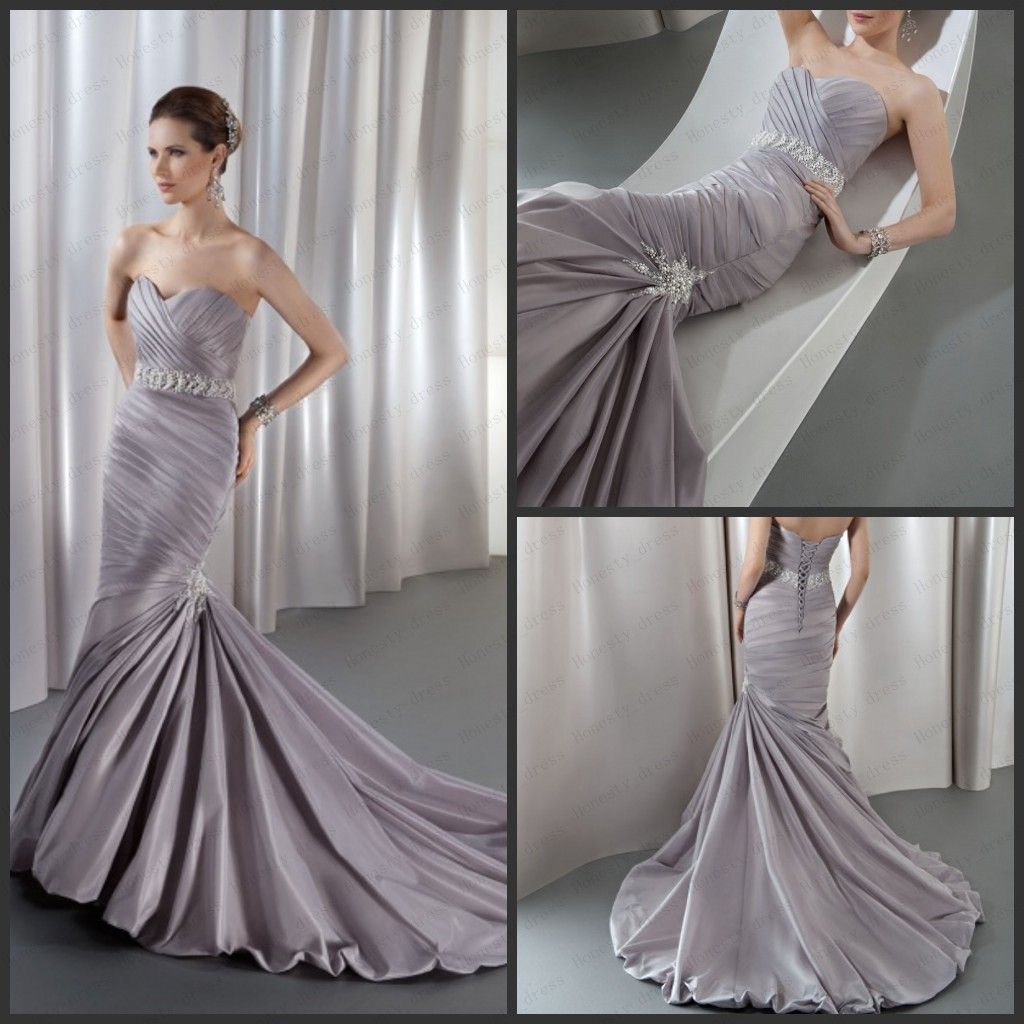 2013 Demetrios GR226 Wedding Dress Old Lavender Mermaid Sweetheart ...