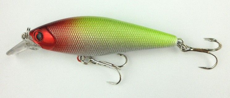 85mm pêche leurres Minnow 8.5CM 10.3G 6 # crochets dur Bait profondeur de plongée 0.6-1.2 m 4 couleur deux crochets MI036 livraison gratuite