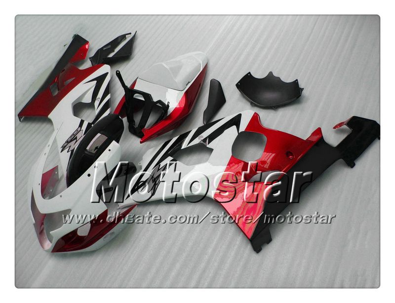 Bodywork Fairings för Suzuki GSXR 600 750 K4 2004 2005 GSXR600 GSXR750 04 05 R600 R750 Gossy Red White Black ABS Fairing