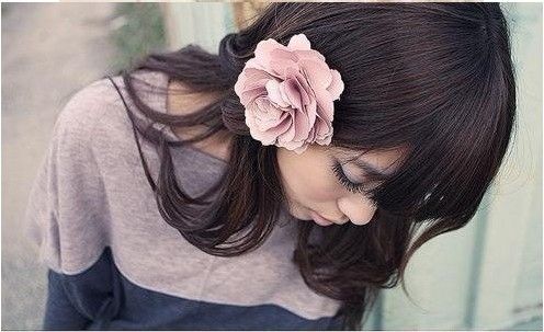 Fashion New Common Camellia Rose Flower Hair Clips Satin Silk Chiffon Flowers Hair Clips Brooh Pin Headwear Bouquet Wholesale Price Ribbon