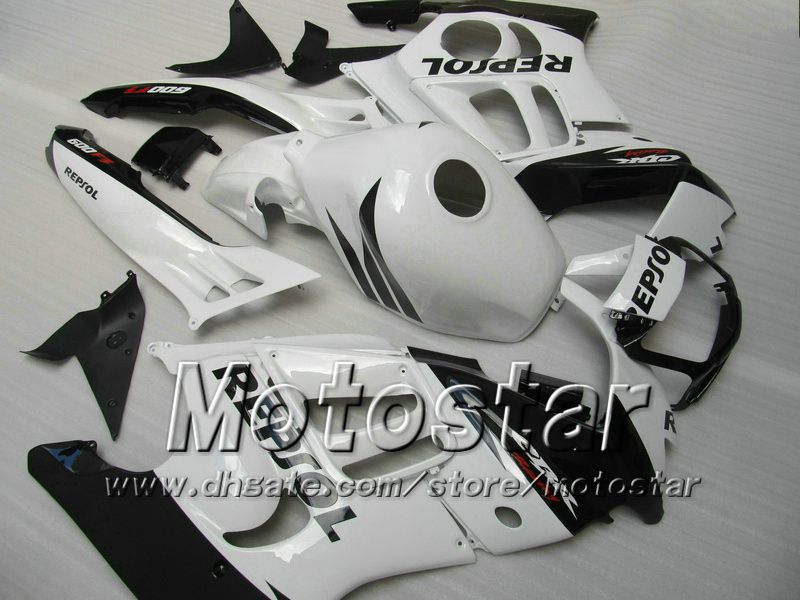 Fairing Bodykit för Honda CBR600 F3 97 98 CBR 600 F3 1997 1998 CBR 600F3 97 98 Glossy White Black Repsol Aftermarket Fairings