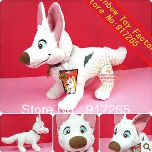 Bolt dog doll plush toy 38 cm Cartoon animation original lightning dog doll  plush toy doll, Free shipping