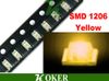 3000pcs / 릴 SMD 1206 (3216) 노란색 LED 램프 다이오드 울트라 밝은 SMD
