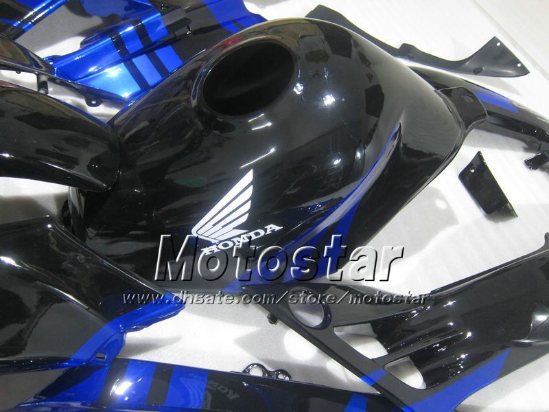 Мотоцикл обтекатели для HONDA CBR600 f2 91 94 CBR600F2 1991 1992 1993 1994 CBR 600 глянцевый синий черный пользовательские обтекатели набор UU10