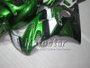 Carénages de moto pour HONDA CBR600 F2 91 92 93 94 CBR600F2 1991 1992 1993 1994 CBR 600 carénages personnalisés vert brillant noir UU20