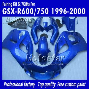 Custom Motocycle Fairings för Suzuki 1996 1997 1998 1999 2000 GSXR600 GSXR750 GSXR 600 750 96 00 Kroppsreparation eftermarknadsdelar
