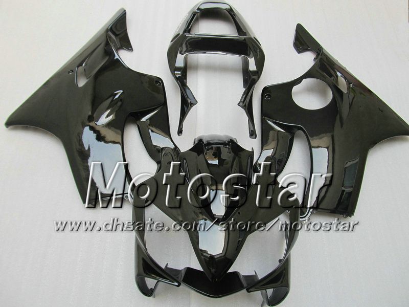 Free Customize fairings kit for HONDA CBR600F4i 01 02 03 CBR600 F4i CBR 600 F4i 2001 2002 2003 all glossy black body fairing