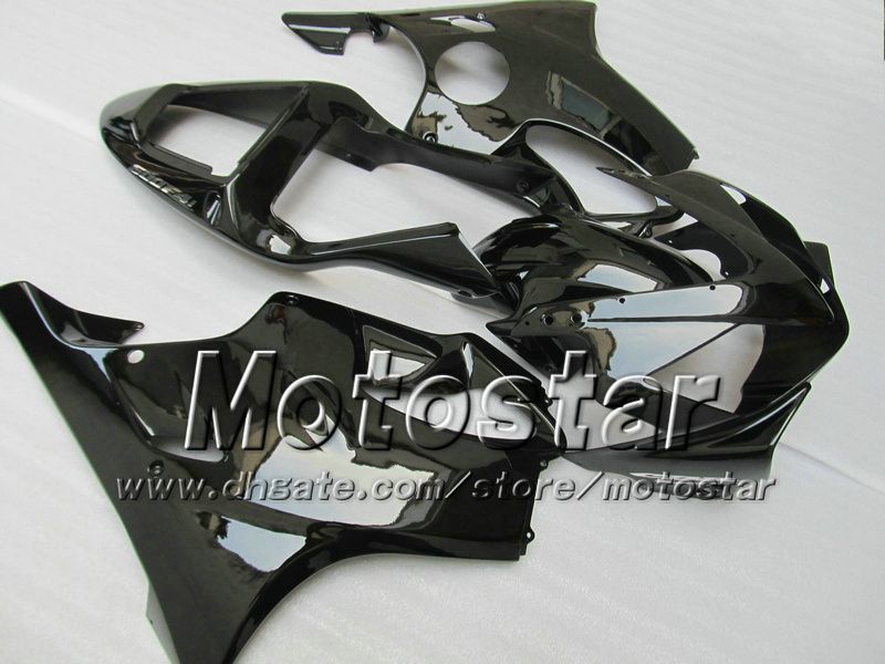 Personalizza il kit carene HONDA CBR600F4i 01 02 03 CBR600 F4i CBR 600 F4i 2001 2002 2003 carena tutto nero lucido