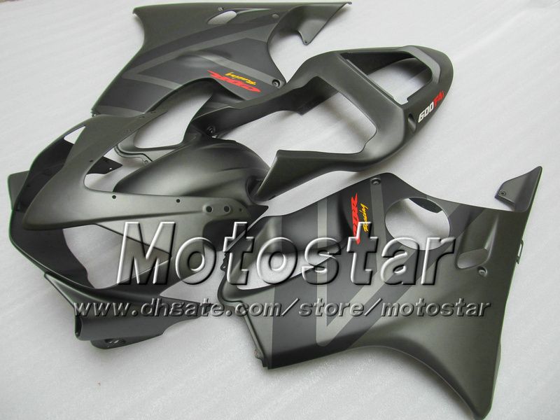 Anpassa Fairings Kit för Honda CBR600F4I 01 02 03 CBR600 F4I CBR 600 F4I 2001 2002 2003 Plattgrå Motorcykel Fairing Parts