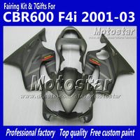 Personalice el kit de carenados de HONDA CBR600F4i 01 02 03 CBR600 F4i CBR 600 F4i 2001 2002 2003 piezas de carenado de motocicleta gris plano