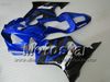 7Gifts Fairings för Honda CBR600F4I 01 02 03 CBR600 F4I CBR 600 F4I 2001 2002 2003 Glansiga Blå Svart Eftermarknad Fairing Kit