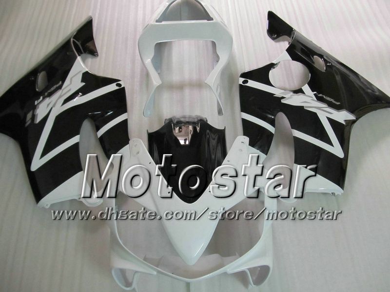 7 Geschenke Verkleidungen Karosserie für HONDA CBR600F4i 01 02 03 CBR600 F4i CBR 600 F4i 2001 2002 2003 glänzend weiß schwarz Verkleidung VV26