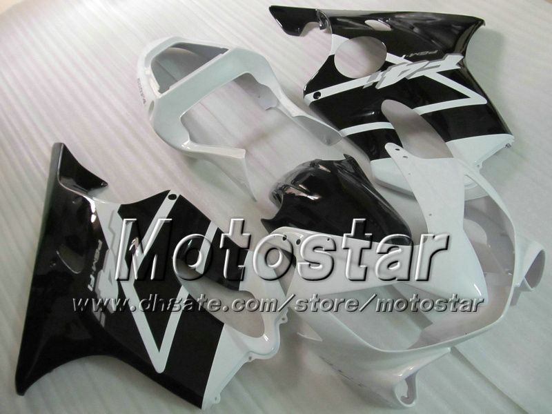 7 Gifts fairings bodywork for HONDA CBR600F4i 01 02 03 CBR600 F4i CBR 600 F4i 2001 2002 2003 glossy white black fairing VV26