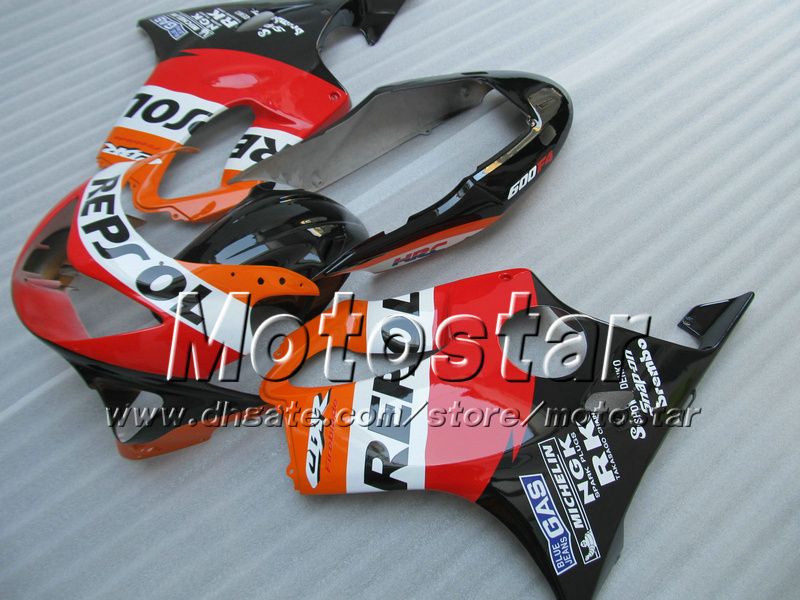 7 Gifts fairings bodywork for HONDA CBR 600 CBR600 F4 CBR600F4 99 00 1999 2000 red orange Repsol custom aftermarket fairing ag2