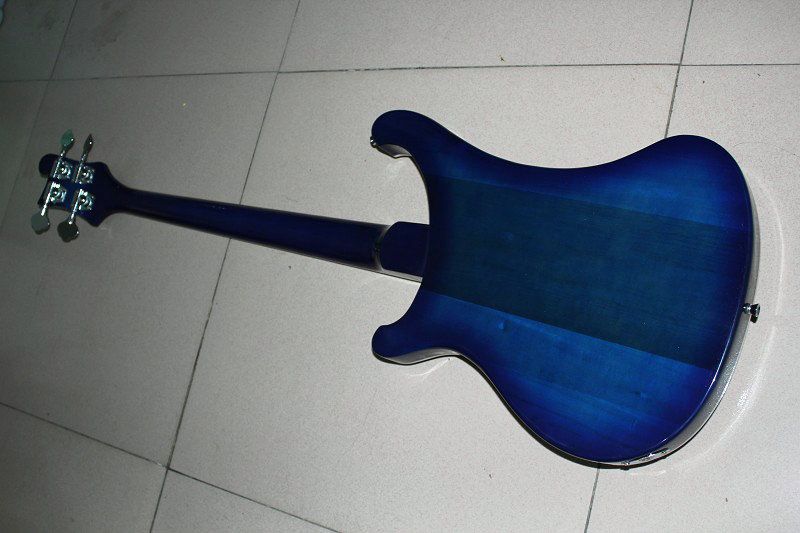 Nya 4 strängar 4003 basgitarrer Blue Burst Electric Bass Guitar Gratis frakt