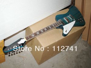 Wholesale -Custom Shop Left Hand 6 Strings Green Thunderbid Electric Guitar High Quality Free Shipping