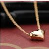 2016 summer fashion heart pendant necklace for women,18k rose gold filled jewelry ,Gold Plated chains necklaces