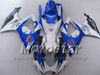 Injektionsgjutning Fairings Body for Suzuki 2006 2007 GSXR 600 750 K6 GSXR600 GSXR750 06 07 R600 R750 Vit Blå Corona Fairing WW56