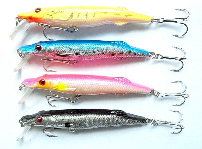 Yeni stil 2015 Timsah Balıkçılık cazibesi olta takımı Crankbait Lure minnow Bait 9 CM / 3.54in 6.1G / 0.215 oz 50 adet MI021 ücretsiz kargo