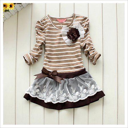 Wholesale 5 pieces/lot new 2012 spring girls princess dress, child dress (for 3~7 years) free shipping