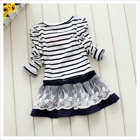 Wholesale 5 pieces/lot new 2012 spring girls princess dress, child dress (for 3~7 years) free shipping