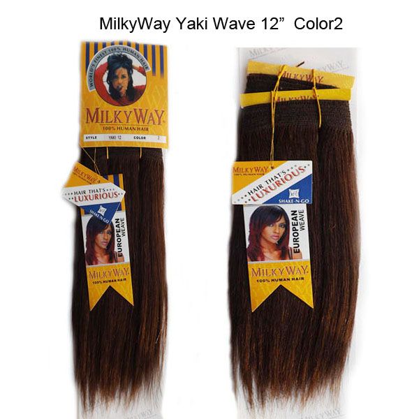 3packsmilky Way Yaki Wave Human Hair Extensions Remy Human Hair