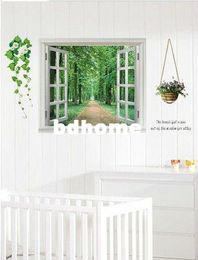 free shipping !New arrival wall sticker fake window wall poster decorative poster#hm394