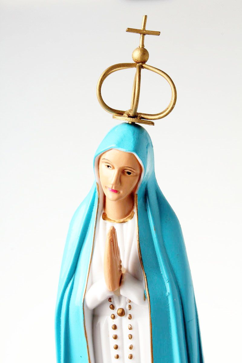 12 Inches Plastic Statue Fatima Catholic Religious Item Article Diamond